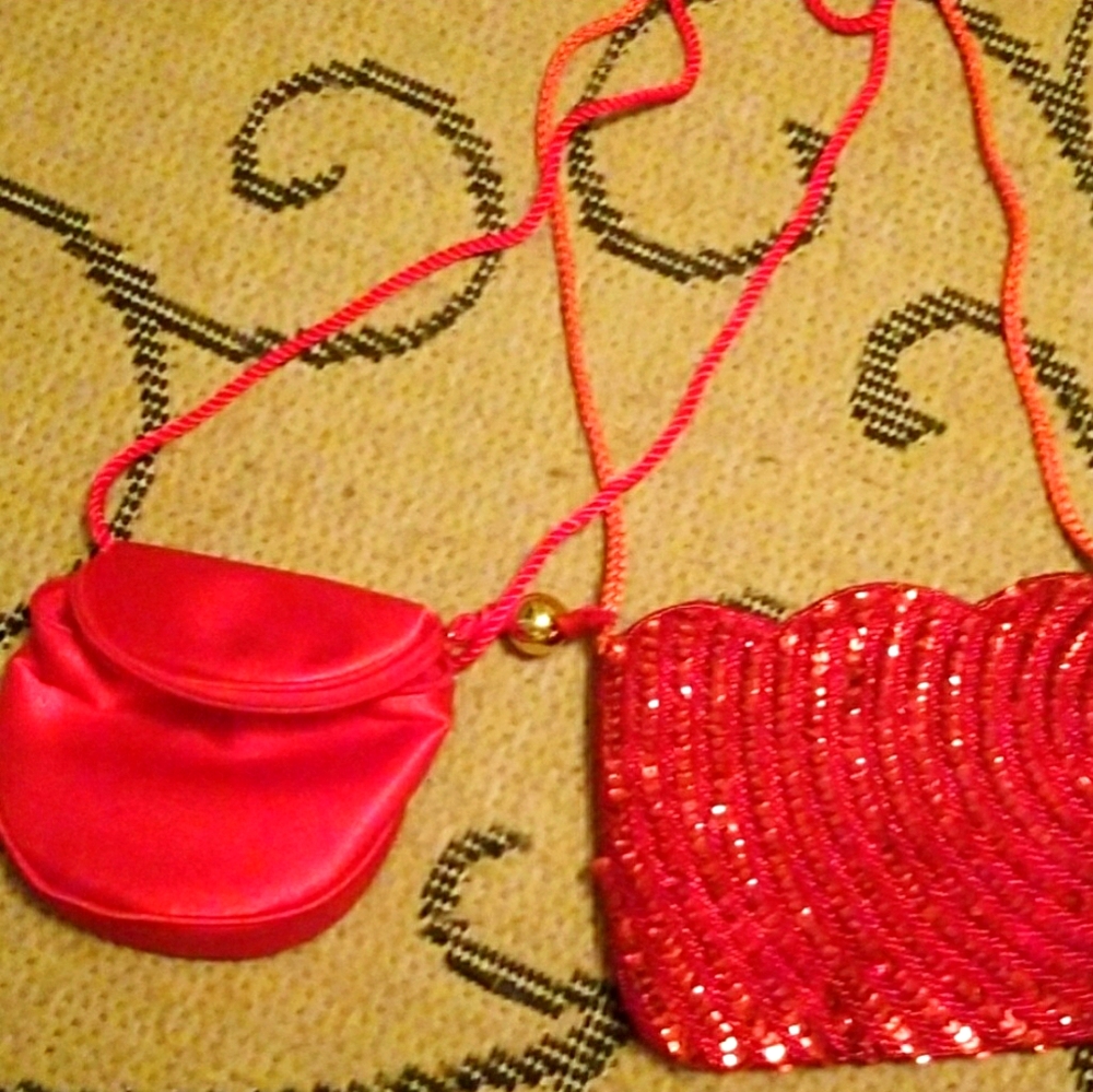 2 vintage disco bag bundle*Final Price Drop